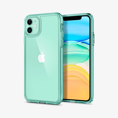 075CS27135 - iPhone 11 Pro Max Case Ultra Hybrid in crystal clear showing the back
